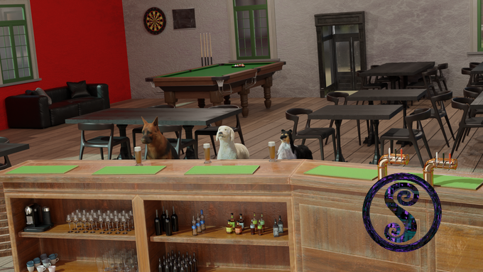 Dogs at pub